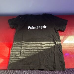 Palm Angels Black and White Short Sleeve Tee